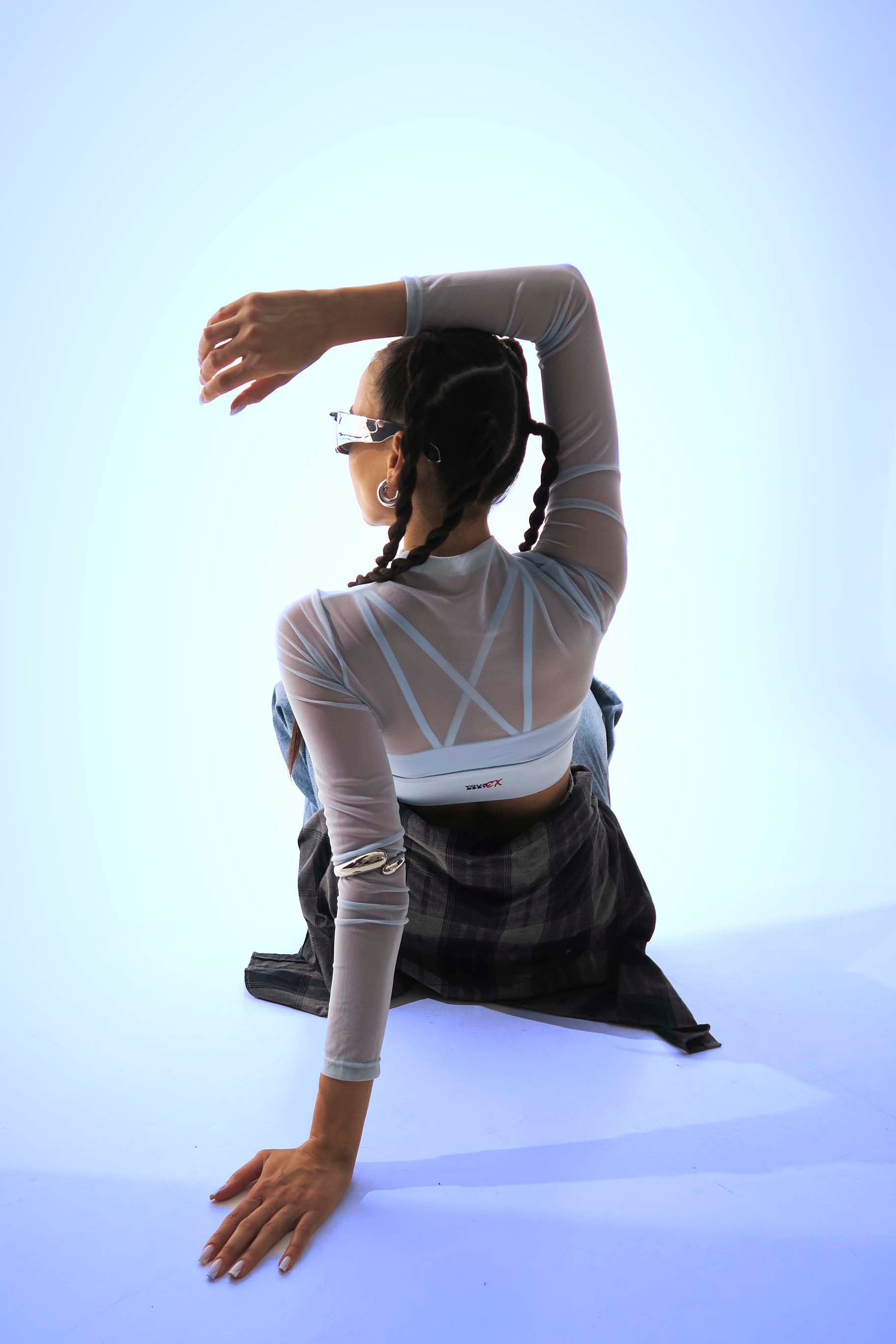 AirBound Crossback Two-Piece Blue Top