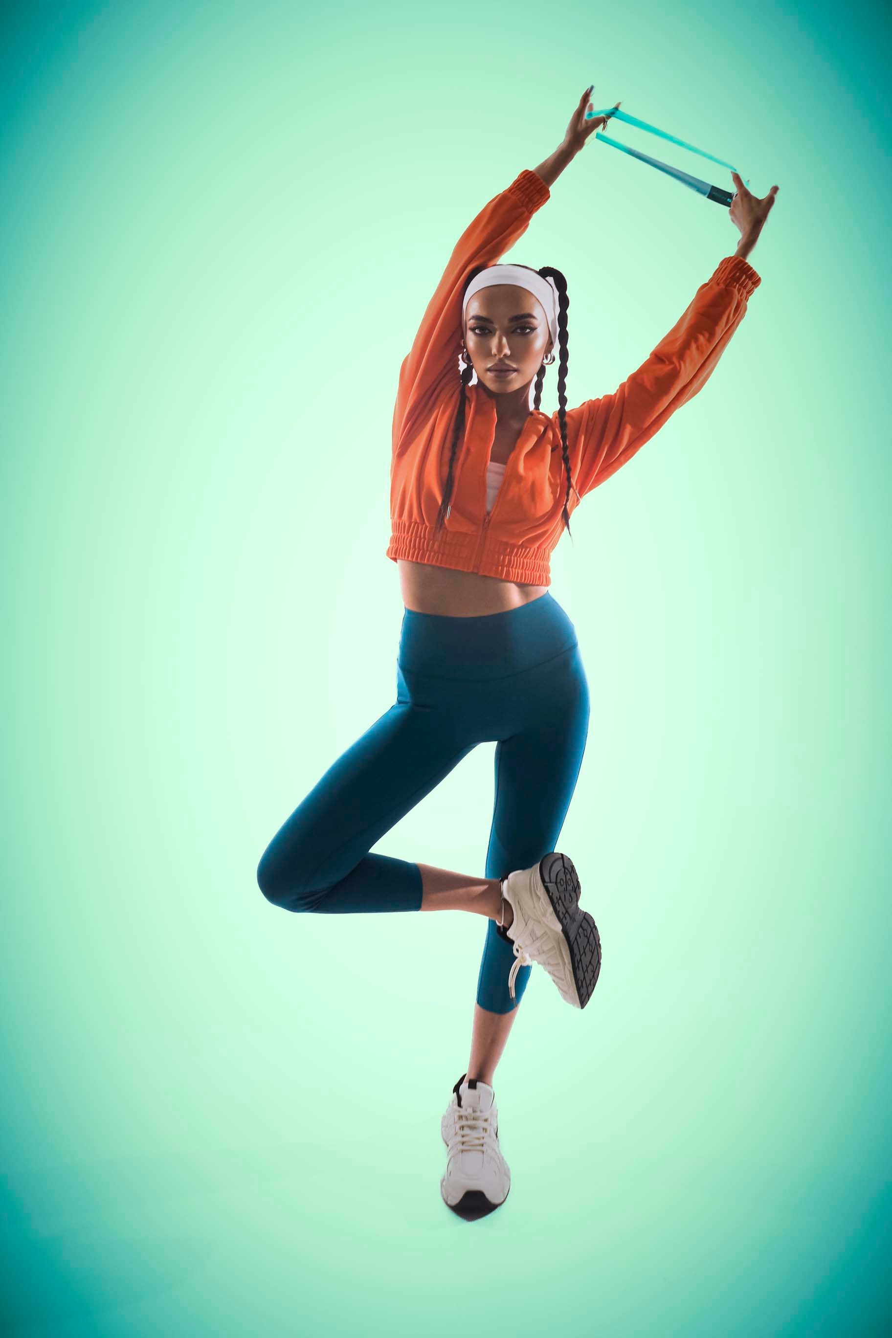 EverCore Cropped Orange Hoodie